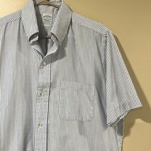 Brooks Brothers Blue and White Striped Shirt